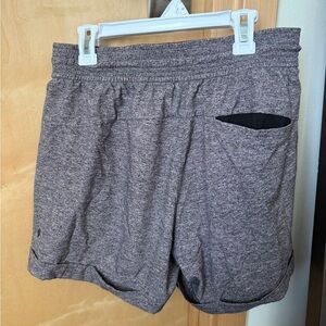 gray lululemon shorts